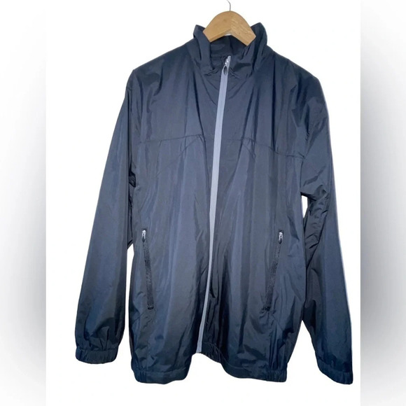 Pebble Beach Water and Wind Resistant Performance Black Full Zip Jacket Small - Picture 1 of 6